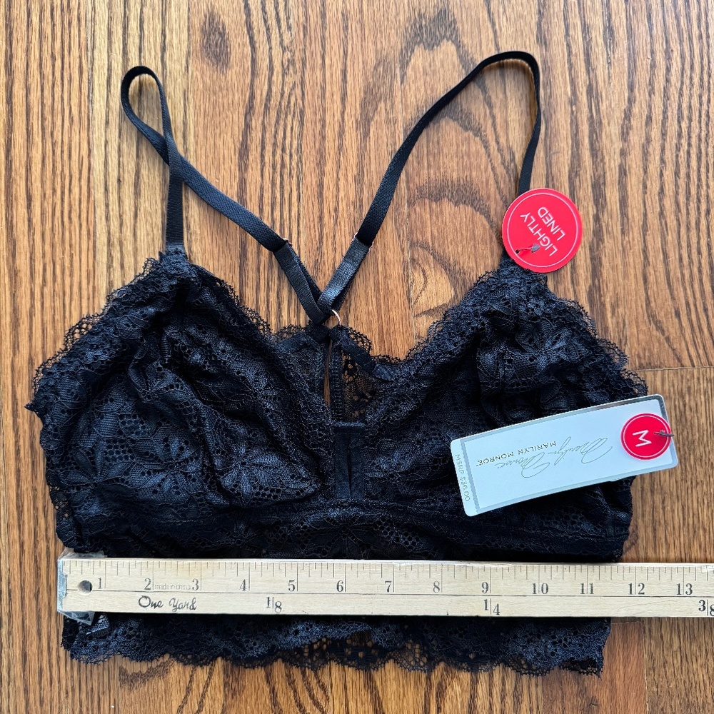 Marilyn Monroe Black Medium Racerback Bralette (3 of 3)